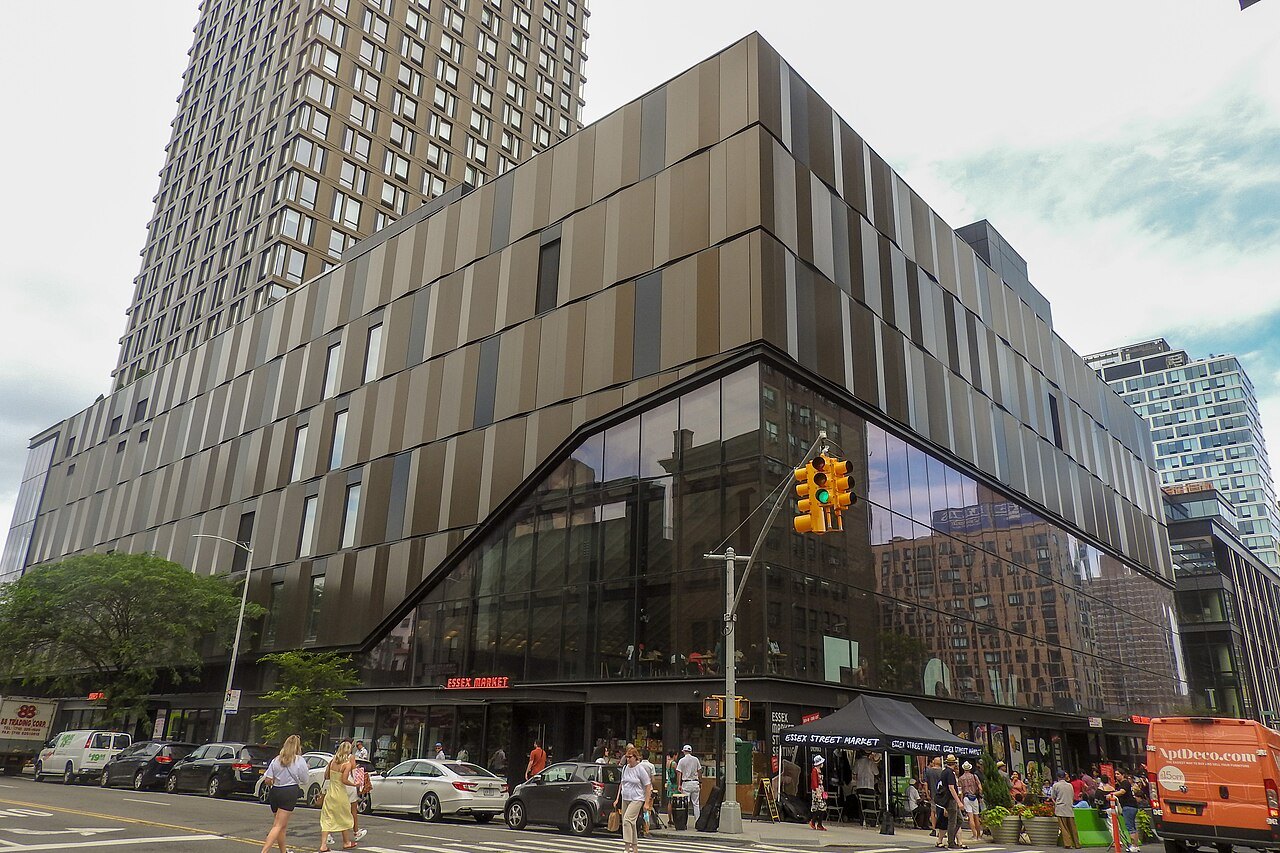 Essex Market's new building across Delancey Street