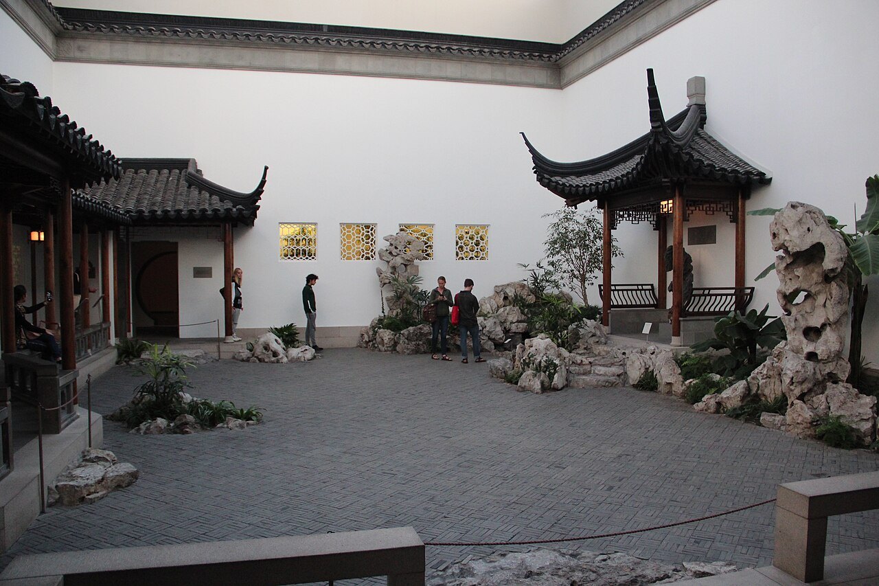 The Astor Court, a Chinese garden court inside the Met