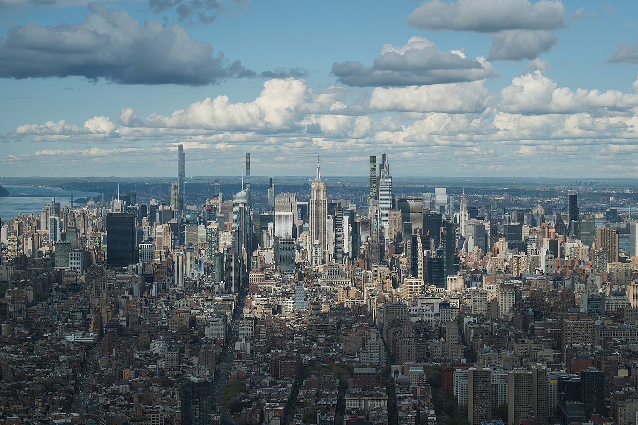 The towers of Midtown from the One World Observatory